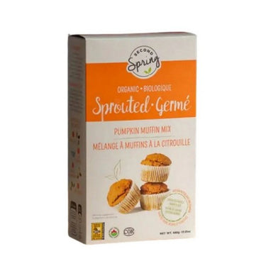 Second Spring Foods, Sprouted Wheat Pumpkin Muffin Mix, 488 Grams (6 Count)