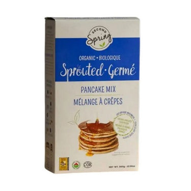 Second Spring Foods, Sprouted Whole Grain Pancake Mix, 300 Grams (6 Count)