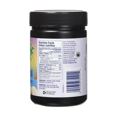 Omega Nutrition, Organic Virgin Coconut Oil, 283 Grams