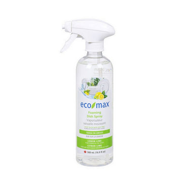 Foaming Dish Spray Lemon Lime 500 Ml (6 Count) by Eco Max