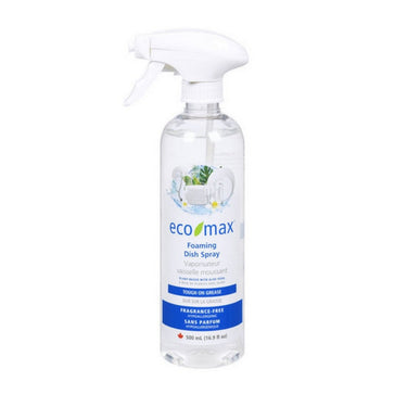 Foaming Dish Spray Fragrance Free 500 Ml (6 Count) by Eco Max