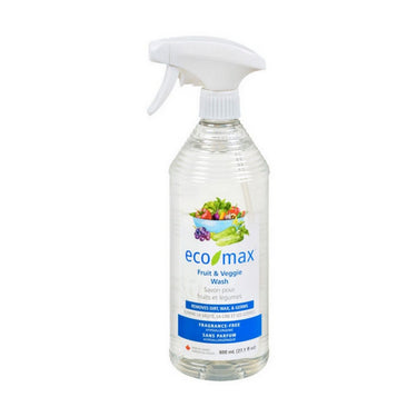Fruit And Veggie Wash Fragrance Free 800 Ml (4 Count) by Eco Max
