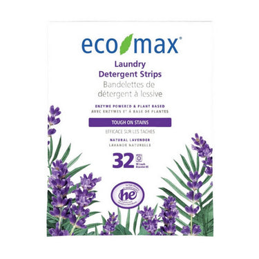 Laundry Detergent Strips Lavender 32 Count (Pack Of 12) by Eco Max