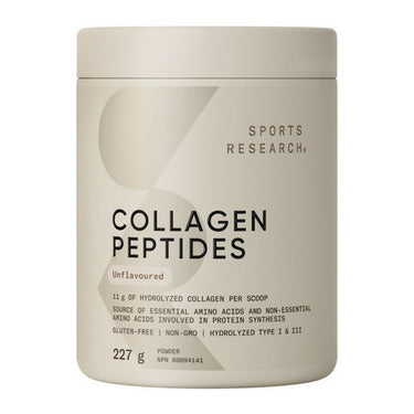 Sports Research, Collagen Peptides Unflavoured, 227 Grams
