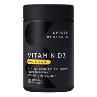Sports Research, Vitamin D3 2500 IU, 240 Count
