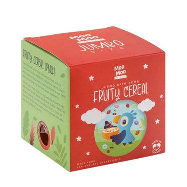Moo Moo Bath Co, Jumbo Bath Bomb Fruity Cereal, 250 Grams
