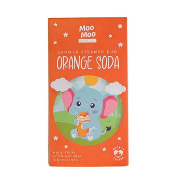 Moo Moo Bath Co, Shower Steamer Duo Orange Soda, 120 Grams