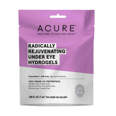 Acure, Rejuvenating Under Eye Hydrogels Mask, 12 Count (7 Ml Each)