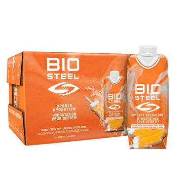 Biosteel, Sports Drink Orange Cream Pop, 500 Ml (12 Count)