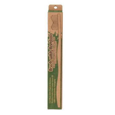Brush With Bamboo, Bamboo Adult Toothbrush, 1 Each
