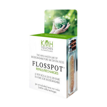 KMH Touches, Flosspot Silk Dental Floss Refill, 2 Pack