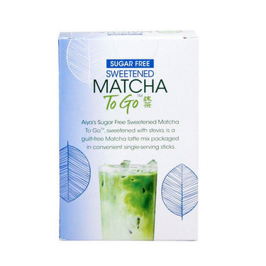 Aiya, Sugar Free Sweetened Matcha To Go, 10 Pack