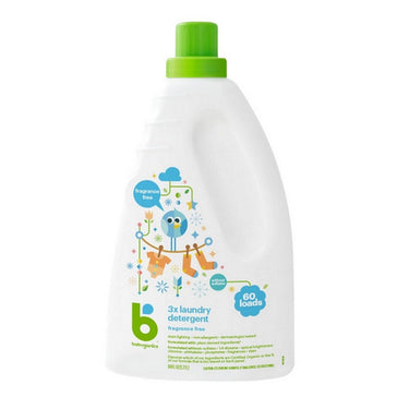 Babyganics, Laundry Detergent Fragrance Free, 1.77 Liters