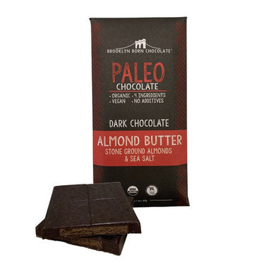 Brooklyn Born Chocolate, Almond Butter Paleo Bar, 60 Grams (12 Count)