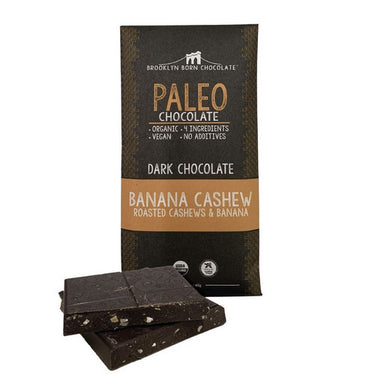 Brooklyn Born Chocolate, Banana Cashew Paleo Bar, 60 Grams (12 Count)
