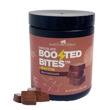 Brooklyn Born Chocolate, Dark Chocolate Bites Plus Biotin, 60 Count