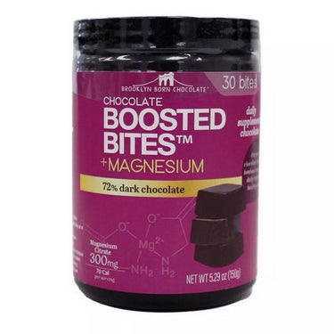 Brooklyn Born Chocolate, Dark Chocolate Bites Plus Magnesium, 30 Count