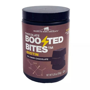 Brooklyn Born Chocolate, Dark Chocolate Bites Plus Biotin, 30 Count