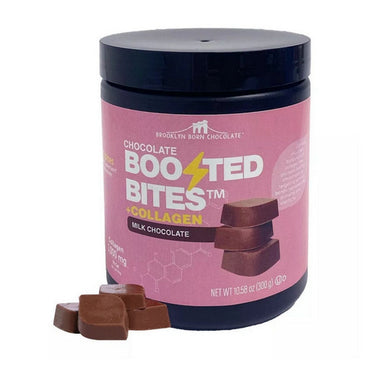 Brooklyn Born Chocolate, Milk Chocolate Bites And Collagen, 60 Count