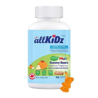 Allkidz Naturals Inc., Multi Gummy Bears Vegetarian, 90 Count