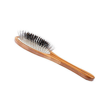 Bass Brushes, Hybrid Pet Groomer Bamboo Handle Brush Large, 1 Each