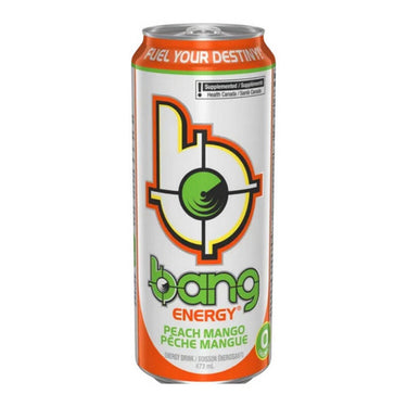 Bang Energy, Peach Mango, 473 Ml (12 Count)