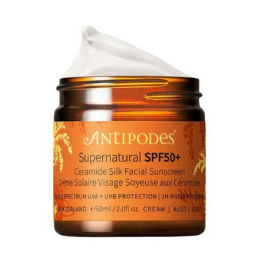 Antipodes, Supernatural SPF 50 Plus Ceramide Silk Sunscreen, 60 Ml