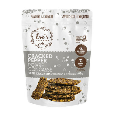 Eves Crackers, Cracked Pepper, 108 Grams (12 Count)