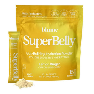 Blume, Superbelly Hydration Packets Lemon Ginger, 60 Grams