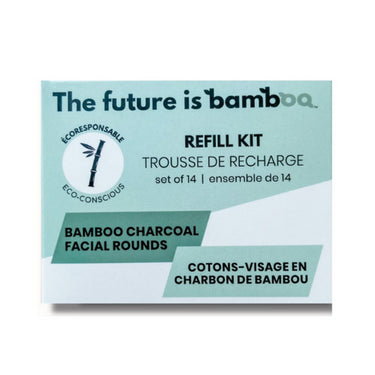 The Future Is Bamboo, Bamboo Charcoal Facial Rounds, 14 Count (6 Each)