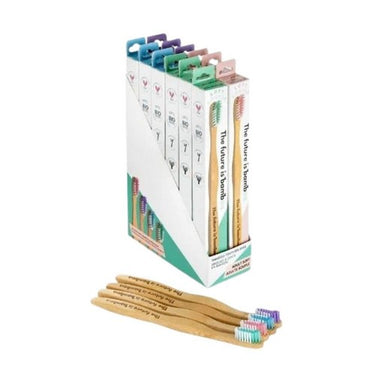 The Future Is Bamboo, Adult Soft Bamboo Toothbrush, 1 Unit (12 Count)