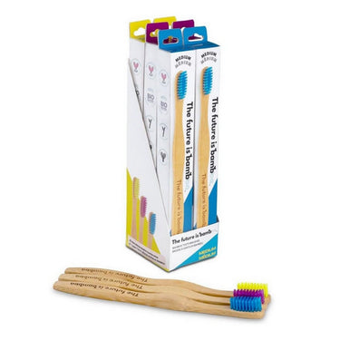 The Future Is Bamboo, Adult Medium Toothbrush, 1 Unit (6 Count)