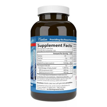 Carlson, Super Omega 3, 1200 Mg, 250 Softgels