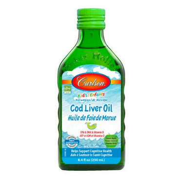 Cod Liver Oil Kids Green Apple 250 Ml by Carlson