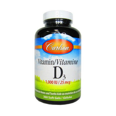 Vitamin D3 360 Softgels by Carlson