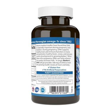 Carlson, Mothers DHA, 500 Mg, 60 Softgels