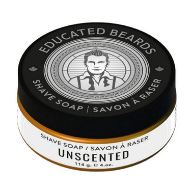 Educated Beards, Unscented Shave Soap, 114 Grams