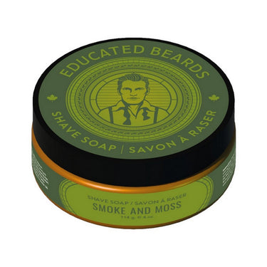Educated Beards, Smoke And Moss Shave Soap, 114 Grams