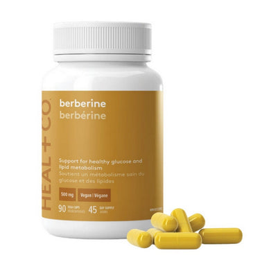 Heal + Co., Berberine, 500 Mg, 90 Vegan Capsules