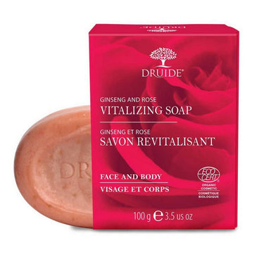 Druide Laboratories, Vitalizing Ginseng And Rose Soap, 100 Grams