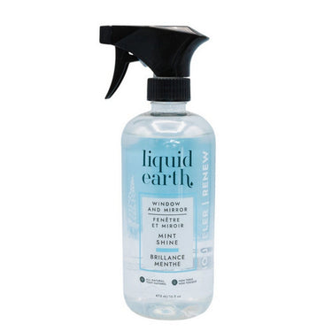 Liquid Earth, Window And Mirror Cleaner Mint Shine, 473 Ml