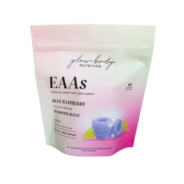 Glow Body, Glow Aminos Blue Raspberry, 450 Grams