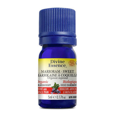 Divine Essence, Organic Marjoram Sweet Oil, 5 Ml
