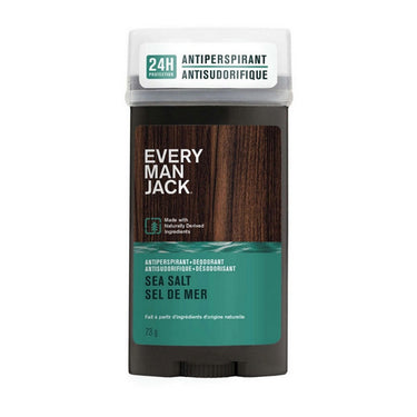 Every Man Jack, Antiperspirant And Deodorant Sea Salt, 73 Grams