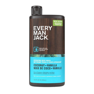 Every Man Jack, Body Wash Coconut And Vanilla, 500 Ml