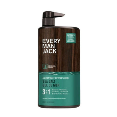 Every Man Jack, 3 In 1 All Over Wash Sea Salt, 852 Ml