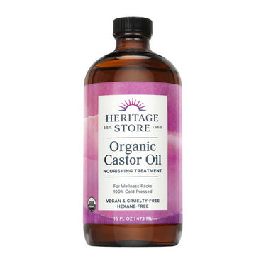 Heritage Store, Organic Castor Oil, 473 Ml