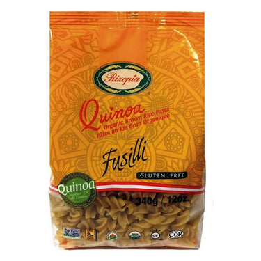 Organic Quinoa Brown Rice Fusilli 340 Grams by Rizopia