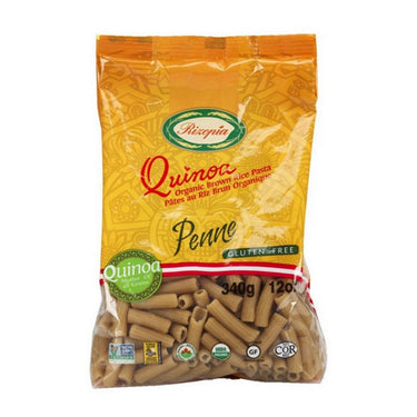 Organic Quinoa Brown Rice Penne 340 Grams by Rizopia