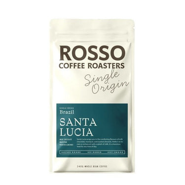 Rosso, Santa Lucia Whole Bean Coffee, 340 Grams